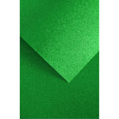 Karton Ozdobny Brokatowy Zielony Galeria Papieru 1 Arkusz